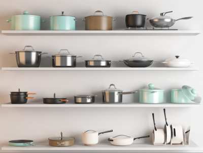 锅具3D模型下载